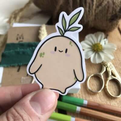 stickers nature bulbe plante